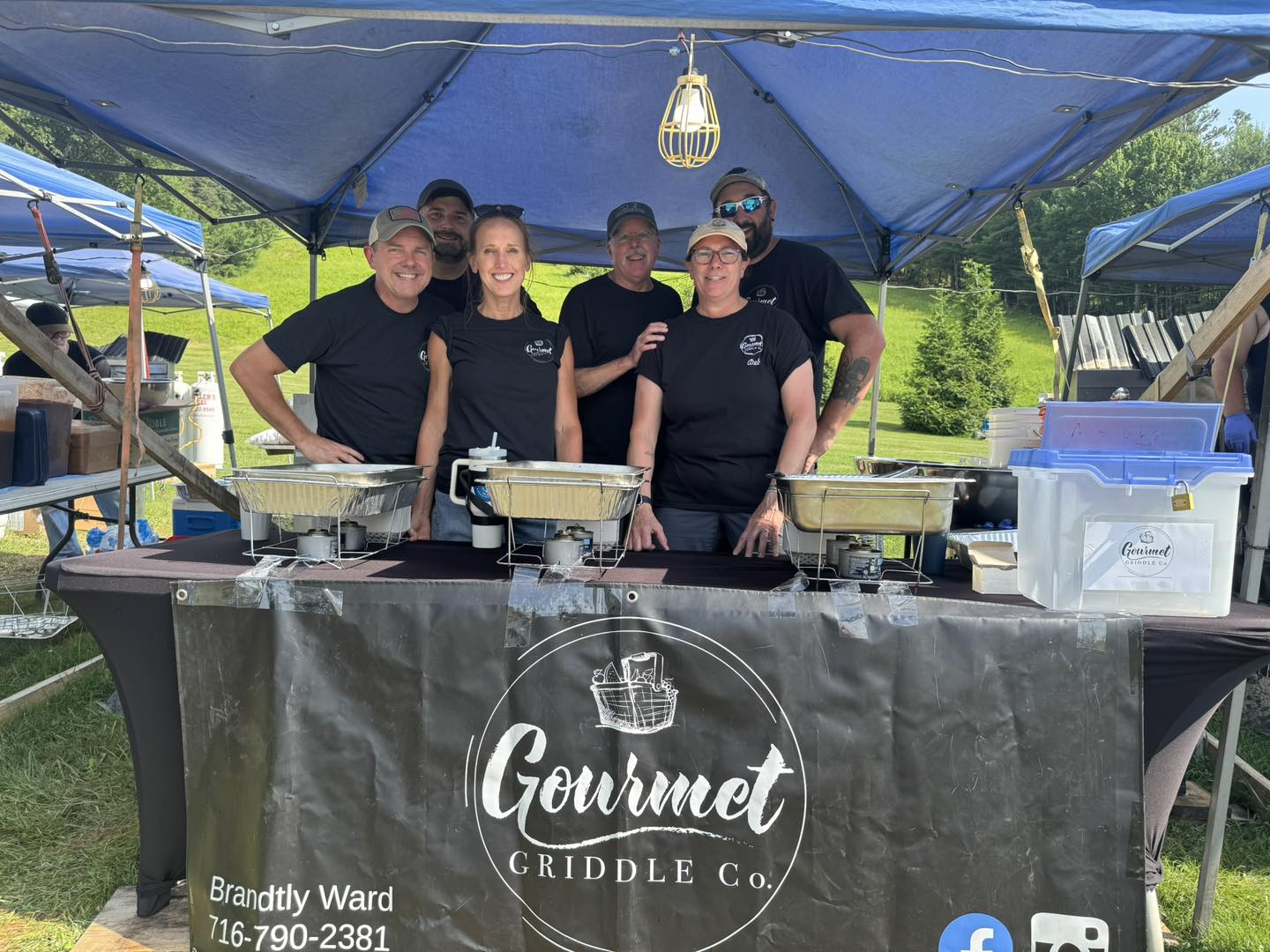 Customers enjoying Gourmet Griddle